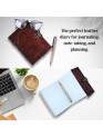 Genuine Leather Bound Journal Brown Buddha Diary Plain Small Sketchers Notebook